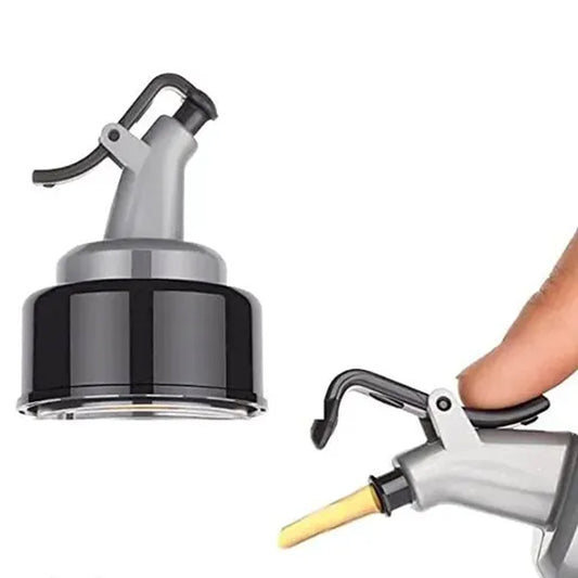 Oil Dispenser with Lid & Drip-Free Spout Plastic Bottle