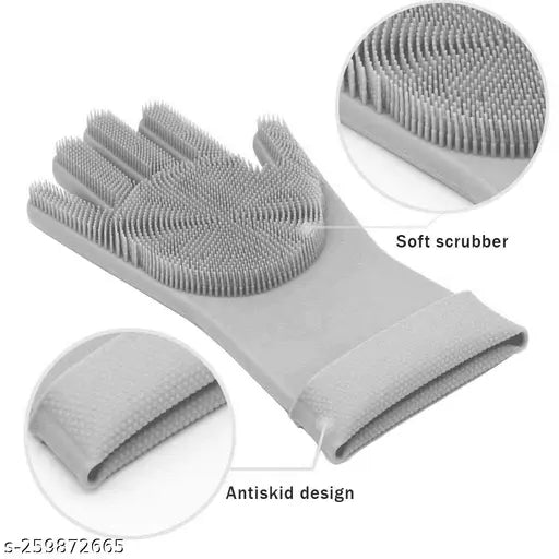 Magic Silicone Dishwashing Gloves
