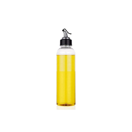 Oil Dispenser with Lid & Drip-Free Spout Plastic Bottle