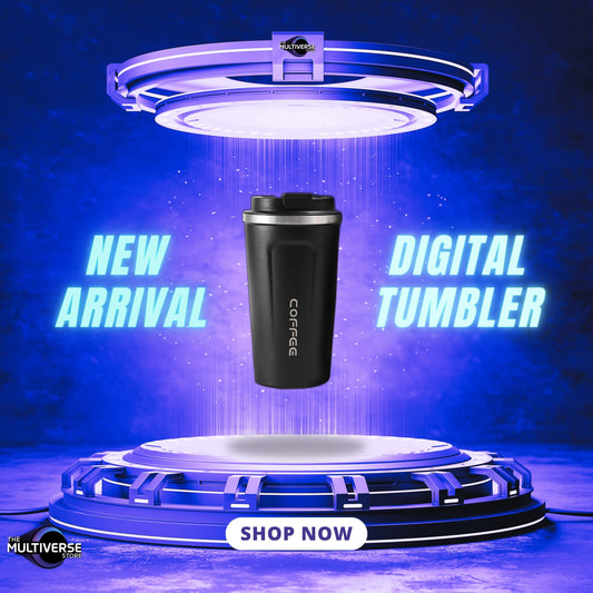 Insulated Coffee Cup with Leakproof Lid, Smart Temperature Display